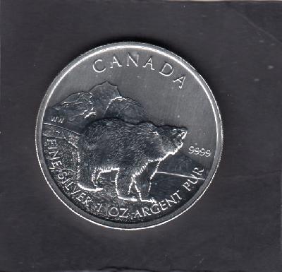 Beschrijving: 5 Dollar GRIZZLY BEAR